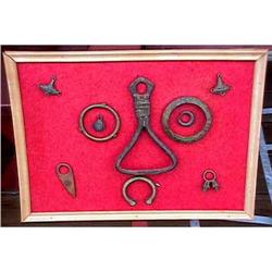 Engraved Bronze African Gold Cost Tribal #975603