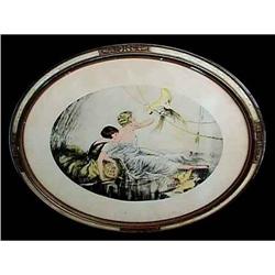 Art Nouveau Pets Lithograph Icart era beautiful #975605