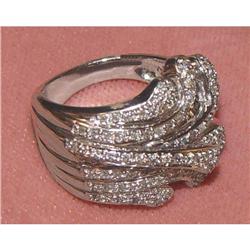 14kt 1ct Pave Set Diamond Cocktail Ring 14k Art #975628