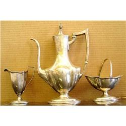 Deco Shereve Crump Low Sterling Silver Tea #975636