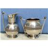 Image 1 : American Silver Creamer Sugar Bowl Albert Coles #975646