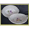 Image 1 : PAIR MEISSEN BASKETS / WOVEN BOWLS 19C #975712