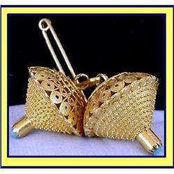 19C FRENCH JEWELRY FINE GOLD PR TOGGLE PIN #975717