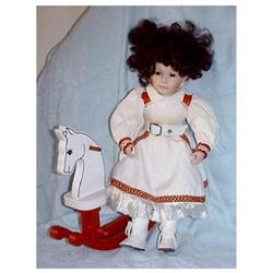 18" Western Cowgirl Doll by Dynasty with Horse #988697
