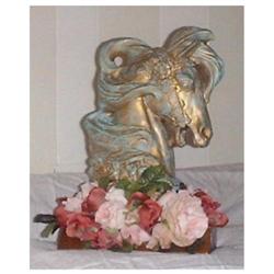  Carousel Horse Head with Silk Roses #988705