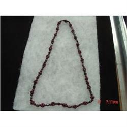Vintage Garnet Stone Grape Cluster Necklace #988739