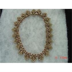 Vintage Trifari Rhinestone Necklace 1940-1950s #988740