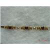 Image 1 : Art Deco Ruby Gold Link Bracelet #988744