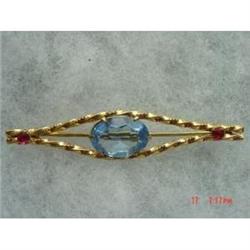 Victorian Art Deco Signed WHITE CO Gold Pin #988745