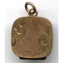  Rolled Gold Edwardian  Etched Locket #988824