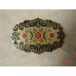 Signed FISH Enamel  Cloisonne' Brooch #988855