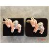 Image 1 : Set of 2  Enameled Rhinestone Donkey Brooches #988883