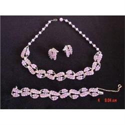 CORO Fruit Salad Enamel Parure Necklace #988893