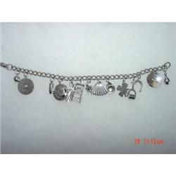 Coro Charm Bracelet 1960s? 14 charms #988941