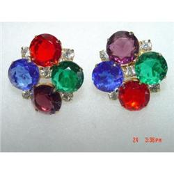 DAUPLAISE Multicolored Rhinestone Screwback #988943