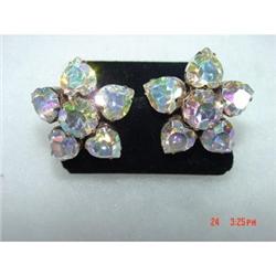 Weiss Aurora Borealis Rhinestone Earrings #988948