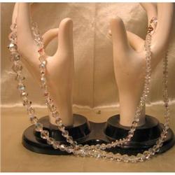 32" Clear Aurora Borealis Crystal Necklace #989044