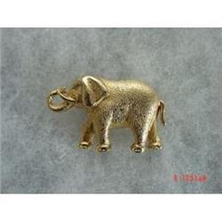 CORO Rhinestone ELEPHANT Figural Brooch #989098