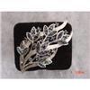 Image 1 : Estate Crown TRIFARI Blue Rhinestone Brooch #989122