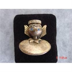 ESTATE TORTOLANI Angel Rhinestone Brooch #989135