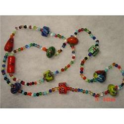 MILLEFIORI OR MILIFIORI Italian Glass Necklace #989169