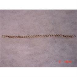 10kt Yellow Gold Charm Bracelet Signed BAB 7" #989177