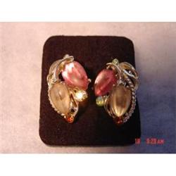 BSK Fruit Salad Lucite Rhinestone Earrings #989186