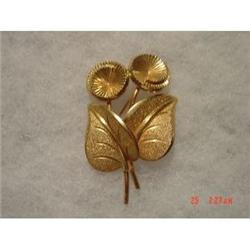 Art Deco Floralia Gold filled Brooch  #989259