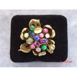 Juliana Hattie Carnegie Multicolored BROOCH #989294
