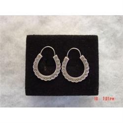 Sterling C with Arrow Designer Earrings Pierced #989299