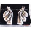 Image 1 : Estate Scandinavian Sterling Screwback Earrings #989304