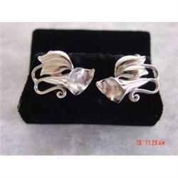 1940s Bond Boyd Sterling Earrings Screwback #989309