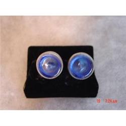 Sweden R. Tennesmed Blue Glass Earrings #989311