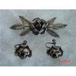 Estate Mexican  Sterling Figural Brooch #989317