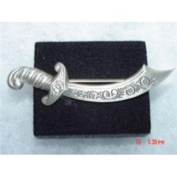 Lang Sterling Sword  Dagger Brooch Pin #989334