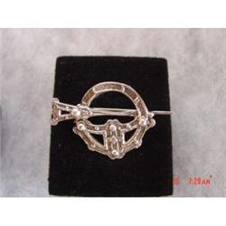 Signed  ISJ  Irish Sterling Brooch Pin  #989346