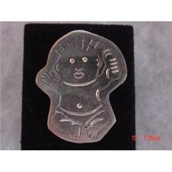 Estate Mexican Sterling EFS   Baby  Brooch or #989348