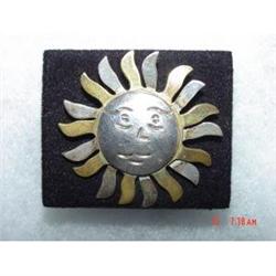 Estate Mexican Sterling LATON Sun God Brooch  #989349