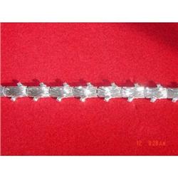  Crown Trifari Link Bracelet Silver UNIQUE #989375