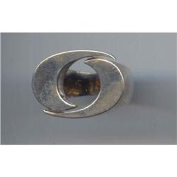 Estate Mexican Scandinavian Sterling  Ring  #989382