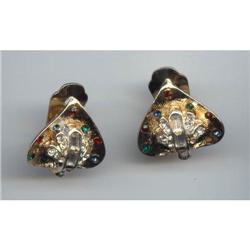 WEISS MINT Rhinestone Clip Earrings #989383