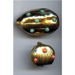 Pair ZENTALL Watermelon, Pumpkin Pins #989397