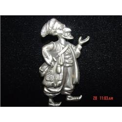 Sterling Pewter??  Maureen Pirate Man brooch #989402