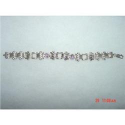 MILOR Sterling Made Italy Amethyst Bracelet #989407