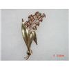 Image 1 : Tulip 1/20 12kt GF on silver CA Brooch 1940s #989415