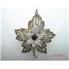 Image 1 : Art Deco Coro Vermeil Rhinestone Brooch Pin #989417