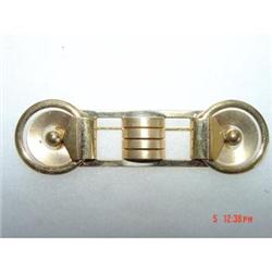 Art Deco Gold Car Brooch Signed  #989422