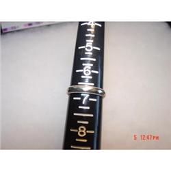 14kt White Gold Wedding  Band Size  6 3/4  #989425