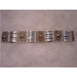 Mexico Silver Link Bracelet  Nice #989444