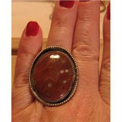 Estate Sterling  Jasper   Ring Handmade #989466